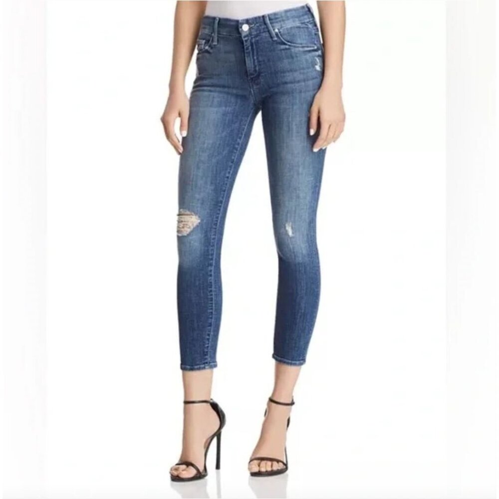 Mother The Looker Crop Gypsy Jeans 26 Distressed Minimalist Soft Stretchy